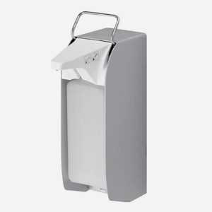 Dispensador desinfectante en aluminio sin contacto