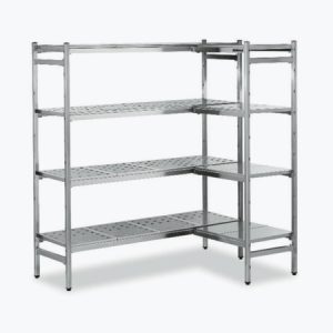 Estantería de pie de acero inoxidable