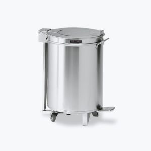 Cubo con ruedas y tapa