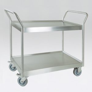 Carro multinivel con 2 estantes